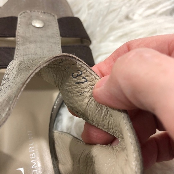 ATTILIO GIUSTILLE LEOMBRUNI - AGL - SIZE 7 / 37 - BROWN METALLIC SANDALS S3 - Picture 11 of 16